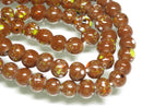 TOKO-BEADS AG121-02N Spray dot glass bead (strand) 7.5~8.5mm AG121-02N スプレイ・ドット柄小粒とんぼ玉（連） 7.5~8.5mm Asian bead & African bead  Handmade,Lampeork,bead,asia,india,ethnic,parts,accessory,beads とんぼ玉,ビーズ,トンボ玉,アジア,インド,エスニック,手作り,パーツ,アクセサリー