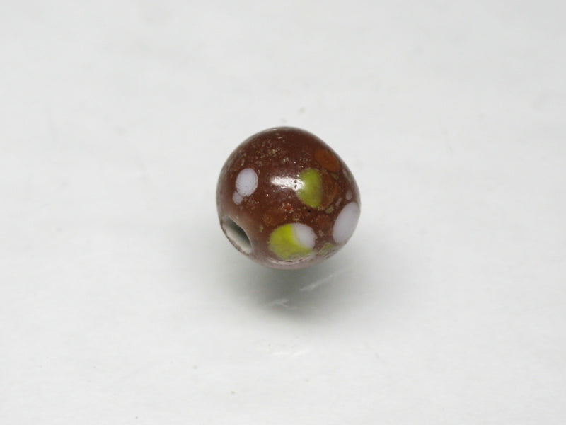 TOKO-BEADS AG121-02S Spray dot glass bead 7.5~8.5mm AG121-02S スプレイ・ドット柄小粒とんぼ玉 7.5~8.5mm Asian bead & African bead  Handmade,Lampeork,bead,asia,india,ethnic,parts,accessory,beads とんぼ玉,ビーズ,トンボ玉,アジア,インド,エスニック,手作り,パーツ,アクセサリー