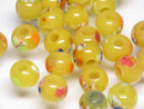 TOKO-BEADS AG121-13S Spray dot glass bead 7.5~8.5mm AG121-13S スプレイ・ドット柄小粒とんぼ玉 7.5~8.5mm Asian bead & African bead  Handmade,Lampeork,bead,asia,india,ethnic,parts,accessory,beads とんぼ玉,ビーズ,トンボ玉,アジア,インド,エスニック,手作り,パーツ,アクセサリー