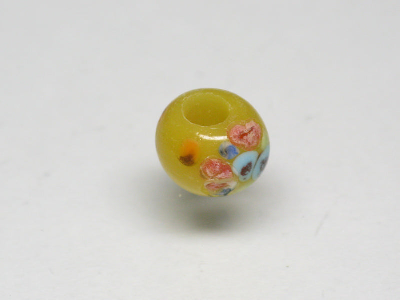 TOKO-BEADS AG121-13S Spray dot glass bead 7.5~8.5mm AG121-13S スプレイ・ドット柄小粒とんぼ玉 7.5~8.5mm Asian bead & African bead  Handmade,Lampeork,bead,asia,india,ethnic,parts,accessory,beads とんぼ玉,ビーズ,トンボ玉,アジア,インド,エスニック,手作り,パーツ,アクセサリー