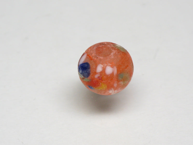 TOKO-BEADS AG121-14S Spray dot glass bead 7.5~8.5mm AG121-14S スプレイ・ドット柄小粒とんぼ玉 7.5~8.5mm Asian bead & African bead  Handmade,Lampeork,bead,asia,india,ethnic,parts,accessory,beads とんぼ玉,ビーズ,トンボ玉,アジア,インド,エスニック,手作り,パーツ,アクセサリー