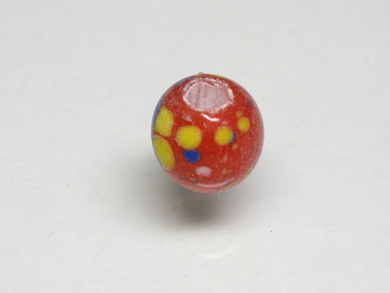 TOKO-BEADS AG121-15S Spray dot glass bead 7.5~8.5mm AG121-15S スプレイ・ドット柄小粒とんぼ玉 7.5~8.5mm Asian bead & African bead  Handmade,Lampeork,bead,asia,india,ethnic,parts,accessory,beads とんぼ玉,ビーズ,トンボ玉,アジア,インド,エスニック,手作り,パーツ,アクセサリー