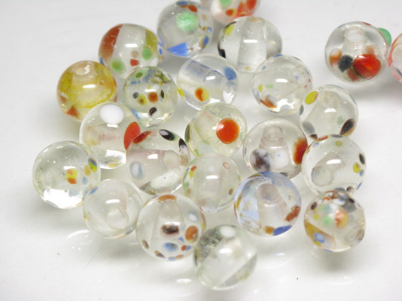 TOKO-BEADS AG121-17S Spray dot glass bead 8~9.5mm AG121-17S スプレイ・ドット柄小粒とんぼ玉 8~9.5mm Asian bead & African bead  Handmade,Lampeork,bead,asia,india,ethnic,parts,accessory,beads とんぼ玉,ビーズ,トンボ玉,アジア,インド,エスニック,手作り,パーツ,アクセサリー