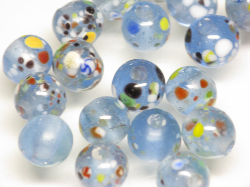 TOKO-BEADS AG121-19S Spray dot glass bead 8~9.5mm AG121-19S スプレイ・ドット柄小粒とんぼ玉 8~9.5mm Asian bead & African bead  Handmade,Lampeork,bead,asia,india,ethnic,parts,accessory,beads とんぼ玉,ビーズ,トンボ玉,アジア,インド,エスニック,手作り,パーツ,アクセサリー