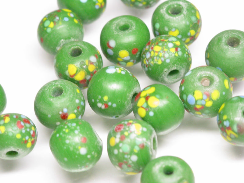 TOKO-BEADS AG121-22S Spray dot glass bead 11~12mm AG121-22S スプレイ・ドット柄小粒とんぼ玉 11~12mm Asian bead & African bead  Handmade,Lampeork,bead,asia,india,ethnic,parts,accessory,beads とんぼ玉,ビーズ,トンボ玉,アジア,インド,エスニック,手作り,パーツ,アクセサリー