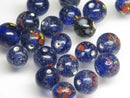 TOKO-BEADS AG121-23S Spray dot glass bead 9~10mm AG121-23S スプレイ・ドット柄小粒とんぼ玉 9~10mm Asian bead & African bead  Handmade,Lampeork,bead,asia,india,ethnic,parts,accessory,beads とんぼ玉,ビーズ,トンボ玉,アジア,インド,エスニック,手作り,パーツ,アクセサリー