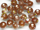 TOKO-BEADS AG121-31S Spray dot glass bead 7mm AG121-31S スプレイ・ドット柄小粒とんぼ玉 7mm Asian bead & African bead  Handmade,Lampeork,bead,asia,india,ethnic,parts,accessory,beads とんぼ玉,ビーズ,トンボ玉,アジア,インド,エスニック,手作り,パーツ,アクセサリー