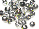 TOKO-BEADS AG121-33S Spray dot glass bead 7mm AG121-33S スプレイ・ドット柄小粒とんぼ玉 7mm Asian bead & African bead  Handmade,Lampeork,bead,asia,india,ethnic,parts,accessory,beads とんぼ玉,ビーズ,トンボ玉,アジア,インド,エスニック,手作り,パーツ,アクセサリー