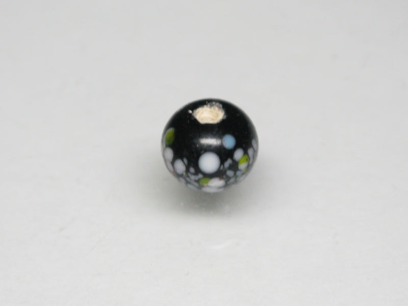 TOKO-BEADS AG121-33S Spray dot glass bead 7mm AG121-33S スプレイ・ドット柄小粒とんぼ玉 7mm Asian bead & African bead  Handmade,Lampeork,bead,asia,india,ethnic,parts,accessory,beads とんぼ玉,ビーズ,トンボ玉,アジア,インド,エスニック,手作り,パーツ,アクセサリー