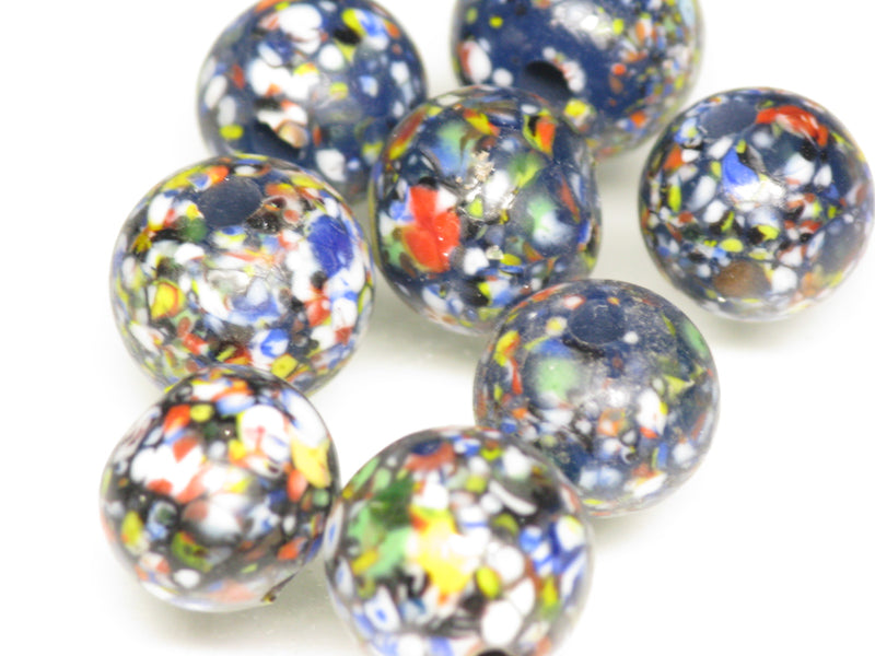 TOKO-BEADS AG121-36S Spray dot glass bead 12mm AG121-36S スプレイ・ドット柄小粒とんぼ玉 12mm Asian bead & African bead  Handmade,Lampeork,bead,asia,india,ethnic,parts,accessory,beads とんぼ玉,ビーズ,トンボ玉,アジア,インド,エスニック,手作り,パーツ,アクセサリー