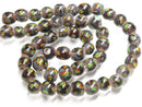 TOKO-BEADS | TOKO-BEADS |AG121-45N スプレイドット柄とんぼ玉（連のみ） 7.5~9mm | TOKO-BEADS |AG121-45N Spray dot glass bead (Strand only) 7.5~9mm Asian bead & African bead  Handmade,Lampeork,bead,asia,india,ethnic,parts,accessory,beads とんぼ玉,ビーズ,トンボ玉,アジア,インド,エスニック,手作り,パーツ,アクセサリー