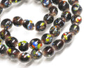 TOKO-BEADS | TOKO-BEADS |AG121-46N スプレイドット柄とんぼ玉（連のみ） 8~9mm | TOKO-BEADS |AG121-46N Spray dot glass bead (Strand only) 8~9mm Asian bead & African bead  Handmade,Lampeork,bead,asia,india,ethnic,parts,accessory,beads とんぼ玉,ビーズ,トンボ玉,アジア,インド,エスニック,手作り,パーツ,アクセサリー
