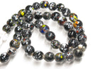 TOKO-BEADS | TOKO-BEADS |AG121-47N スプレイドット柄とんぼ玉（連のみ） 9~12mm | TOKO-BEADS |AG121-47N Spray dot glass bead (Strand only) 9~12mm Asian bead & African bead  Handmade,Lampeork,bead,asia,india,ethnic,parts,accessory,beads とんぼ玉,ビーズ,トンボ玉,アジア,インド,エスニック,手作り,パーツ,アクセサリー