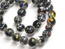 TOKO-BEADS | TOKO-BEADS |AG121-47N スプレイドット柄とんぼ玉（連のみ） 9~12mm | TOKO-BEADS |AG121-47N Spray dot glass bead (Strand only) 9~12mm Asian bead & African bead  Handmade,Lampeork,bead,asia,india,ethnic,parts,accessory,beads とんぼ玉,ビーズ,トンボ玉,アジア,インド,エスニック,手作り,パーツ,アクセサリー