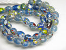 TOKO-BEADS AG122-03N Spray dot glass bead (strand) 7~8mm AG122-03N スプレイ・ドット柄小粒とんぼ玉（連） 7~8mm Asian bead & African bead  Handmade,Lampeork,bead,asia,india,ethnic,parts,accessory,beads とんぼ玉,ビーズ,トンボ玉,アジア,インド,エスニック,手作り,パーツ,アクセサリー