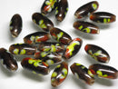 TOKO-BEADS AG124-26 Glass bead 9~10mm AG124-26 フラワービーズ 9~10mm Asian bead & African bead  Handmade,Lampeork,bead,asia,india,ethnic,parts,accessory,beads とんぼ玉,ビーズ,トンボ玉,アジア,インド,エスニック,手作り,パーツ,アクセサリー