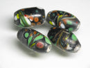 TOKO-BEADS AG124-75 Glass bead 9~9.5mm AG124-75 花火模様のとんぼ玉 9~9.5mm Asian bead & African bead  Handmade,Lampeork,bead,asia,india,ethnic,parts,accessory,beads とんぼ玉,ビーズ,トンボ玉,アジア,インド,エスニック,手作り,パーツ,アクセサリー