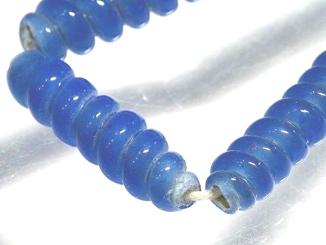 TOKO-BEADS AG134-03N Glass bead (strand) 7mm AG134-03N トゥイストビーズ（連） 7mm Asian bead & African bead  Handmade,Lampeork,bead,asia,india,ethnic,parts,accessory,beads とんぼ玉,ビーズ,トンボ玉,アジア,インド,エスニック,手作り,パーツ,アクセサリー