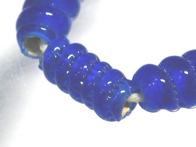 TOKO-BEADS AG134-04N Glass bead (strand) 7mm AG134-04N トゥイストビーズ（連） 7mm Asian bead & African bead  Handmade,Lampeork,bead,asia,india,ethnic,parts,accessory,beads とんぼ玉,ビーズ,トンボ玉,アジア,インド,エスニック,手作り,パーツ,アクセサリー
