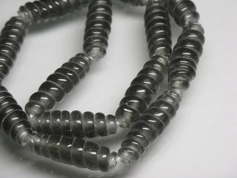 TOKO-BEADS AG134-16N Glass bead (strand) 7.5~8mm AG134-16N トゥイストビーズ（連） 7.5~8mm Asian bead & African bead  Handmade,Lampeork,bead,asia,india,ethnic,parts,accessory,beads とんぼ玉,ビーズ,トンボ玉,アジア,インド,エスニック,手作り,パーツ,アクセサリー