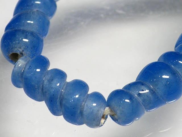 TOKO-BEADS AG134-23N Glass bead (strand) 7mm AG134-23N トゥイストビーズ（連） 7mm Asian bead & African bead  Handmade,Lampeork,bead,asia,india,ethnic,parts,accessory,beads とんぼ玉,ビーズ,トンボ玉,アジア,インド,エスニック,手作り,パーツ,アクセサリー