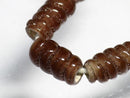 TOKO-BEADS AG134-25N Glass bead (strand) 7mm AG134-25N トゥイストビーズ（連） 7mm Asian bead & African bead  Handmade,Lampeork,bead,asia,india,ethnic,parts,accessory,beads とんぼ玉,ビーズ,トンボ玉,アジア,インド,エスニック,手作り,パーツ,アクセサリー