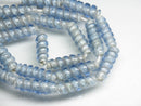 TOKO-BEADS AG134-26N Glass bead (strand) 6.5~7mm AG134-26N トゥイストビーズ（連） 6.5~7mm Asian bead & African bead  Handmade,Lampeork,bead,asia,india,ethnic,parts,accessory,beads とんぼ玉,ビーズ,トンボ玉,アジア,インド,エスニック,手作り,パーツ,アクセサリー