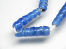 TOKO-BEADS AG134-28N Glass bead (strand) 6~6.5mm AG134-28N トゥイストビーズ（連） 6~6.5mm Asian bead & African bead  Handmade,Lampeork,bead,asia,india,ethnic,parts,accessory,beads とんぼ玉,ビーズ,トンボ玉,アジア,インド,エスニック,手作り,パーツ,アクセサリー