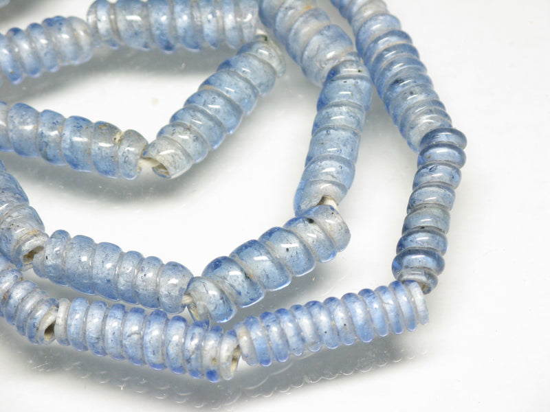TOKO-BEADS AG134-36N Glass bead (strand) 5.5~8mm AG134-36N トゥイストビーズ（連） 5.5~8mm Asian bead & African bead  Handmade,Lampeork,bead,asia,india,ethnic,parts,accessory,beads とんぼ玉,ビーズ,トンボ玉,アジア,インド,エスニック,手作り,パーツ,アクセサリー