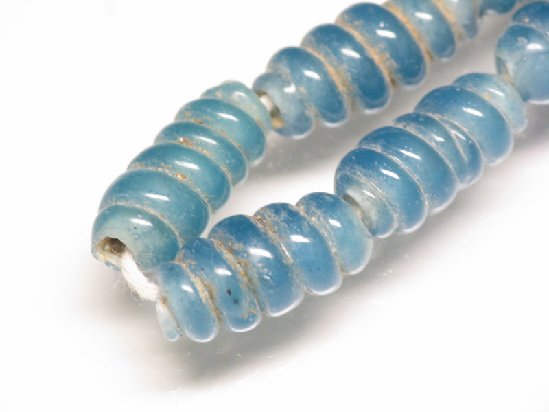 TOKO-BEADS AG134-37N Glass bead (strand) 6~8mm AG134-37N トゥイストビーズ（連） 6~8mm Asian bead & African bead  Handmade,Lampeork,bead,asia,india,ethnic,parts,accessory,beads とんぼ玉,ビーズ,トンボ玉,アジア,インド,エスニック,手作り,パーツ,アクセサリー