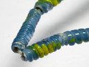TOKO-BEADS AG135-03N Glass bead (strand) 6mm AG135-03N トゥイストビーズ（連） 6mm Asian bead & African bead  Handmade,Lampeork,bead,asia,india,ethnic,parts,accessory,beads とんぼ玉,ビーズ,トンボ玉,アジア,インド,エスニック,手作り,パーツ,アクセサリー