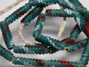 TOKO-BEADS AG135-04N Glass bead (strand) 6.5mm AG135-04N トゥイストビーズ（連） 6.5mm Asian bead & African bead  Handmade,Lampeork,bead,asia,india,ethnic,parts,accessory,beads とんぼ玉,ビーズ,トンボ玉,アジア,インド,エスニック,手作り,パーツ,アクセサリー