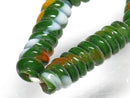 TOKO-BEADS AG135-05N Glass bead (strand) 7.5mm AG135-05N トゥイストビーズ（連） 7.5mm Asian bead & African bead  Handmade,Lampeork,bead,asia,india,ethnic,parts,accessory,beads とんぼ玉,ビーズ,トンボ玉,アジア,インド,エスニック,手作り,パーツ,アクセサリー