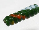 TOKO-BEADS AG135-05S Glass bead 7.5mm AG135-05S トゥイストビーズ 7.5mm Asian bead & African bead  Handmade,Lampeork,bead,asia,india,ethnic,parts,accessory,beads とんぼ玉,ビーズ,トンボ玉,アジア,インド,エスニック,手作り,パーツ,アクセサリー