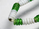 TOKO-BEADS AG135-08N Glass bead (strand) 7mm AG135-08N トゥイストビーズ（連） 7mm Asian bead & African bead  Handmade,Lampeork,bead,asia,india,ethnic,parts,accessory,beads とんぼ玉,ビーズ,トンボ玉,アジア,インド,エスニック,手作り,パーツ,アクセサリー