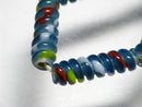 TOKO-BEADS AG135-09N Glass bead (strand) 7mm AG135-09N トゥイストビーズ（連） 7mm Asian bead & African bead  Handmade,Lampeork,bead,asia,india,ethnic,parts,accessory,beads とんぼ玉,ビーズ,トンボ玉,アジア,インド,エスニック,手作り,パーツ,アクセサリー