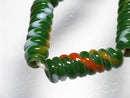 TOKO-BEADS AG135-10N Glass bead (strand) 6.5mm AG135-10N トゥイストビーズ（連） 6.5mm Asian bead & African bead  Handmade,Lampeork,bead,asia,india,ethnic,parts,accessory,beads とんぼ玉,ビーズ,トンボ玉,アジア,インド,エスニック,手作り,パーツ,アクセサリー