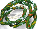 TOKO-BEADS AG135-10N Glass bead (strand) 6.5mm AG135-10N トゥイストビーズ（連） 6.5mm Asian bead & African bead  Handmade,Lampeork,bead,asia,india,ethnic,parts,accessory,beads とんぼ玉,ビーズ,トンボ玉,アジア,インド,エスニック,手作り,パーツ,アクセサリー