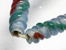 TOKO-BEADS AG135-11N Glass bead (strand) 7mm AG135-11N トゥイストビーズ（連） 7mm Asian bead & African bead  Handmade,Lampeork,bead,asia,india,ethnic,parts,accessory,beads とんぼ玉,ビーズ,トンボ玉,アジア,インド,エスニック,手作り,パーツ,アクセサリー