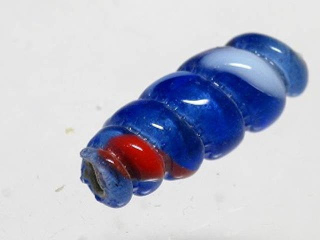 TOKO-BEADS AG135-13S Glass bead 7mm AG135-13S トゥイストビーズ 7mm Asian bead & African bead  Handmade,Lampeork,bead,asia,india,ethnic,parts,accessory,beads とんぼ玉,ビーズ,トンボ玉,アジア,インド,エスニック,手作り,パーツ,アクセサリー