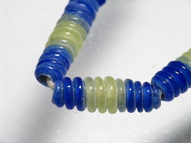 TOKO-BEADS AG135-14N Glass bead (strand) 7mm AG135-14N トゥイストビーズ（連） 7mm Asian bead & African bead  Handmade,Lampeork,bead,asia,india,ethnic,parts,accessory,beads とんぼ玉,ビーズ,トンボ玉,アジア,インド,エスニック,手作り,パーツ,アクセサリー
