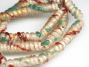 TOKO-BEADS AG135-17N Glass bead (strand) 6~8.5mm AG135-17N トゥイストビーズ（連） 6~8.5mm Asian bead & African bead  Handmade,Lampeork,bead,asia,india,ethnic,parts,accessory,beads とんぼ玉,ビーズ,トンボ玉,アジア,インド,エスニック,手作り,パーツ,アクセサリー