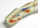 TOKO-BEADS AG135-25N Glass bead (strand) 6~8.5mm AG135-25N トゥイストビーズ（連） 6~8.5mm Asian bead & African bead  Handmade,Lampeork,bead,asia,india,ethnic,parts,accessory,beads とんぼ玉,ビーズ,トンボ玉,アジア,インド,エスニック,手作り,パーツ,アクセサリー
