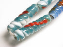 TOKO-BEADS AG135-29N Glass bead (strand) 6~8.5mm AG135-29N トゥイストビーズ（連） 6~8.5mm Asian bead & African bead  Handmade,Lampeork,bead,asia,india,ethnic,parts,accessory,beads とんぼ玉,ビーズ,トンボ玉,アジア,インド,エスニック,手作り,パーツ,アクセサリー