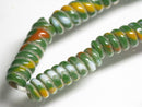 TOKO-BEADS AG135-30N Glass bead (strand) 6~8.5mm AG135-30N トゥイストビーズ（連） 6~8.5mm Asian bead & African bead  Handmade,Lampeork,bead,asia,india,ethnic,parts,accessory,beads とんぼ玉,ビーズ,トンボ玉,アジア,インド,エスニック,手作り,パーツ,アクセサリー