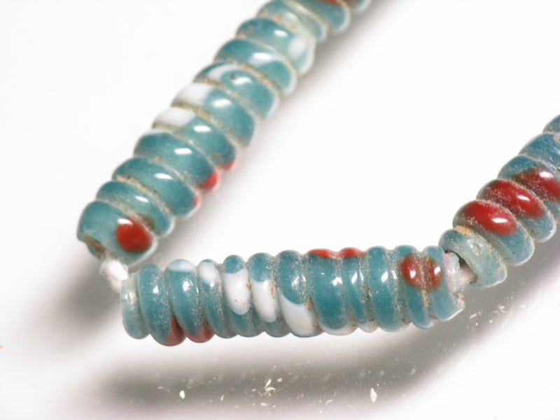 TOKO-BEADS AG135-31N Glass bead (strand) 6~8.5mm AG135-31N トゥイストビーズ（連） 6~8.5mm Asian bead & African bead  Handmade,Lampeork,bead,asia,india,ethnic,parts,accessory,beads とんぼ玉,ビーズ,トンボ玉,アジア,インド,エスニック,手作り,パーツ,アクセサリー