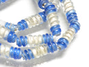 TOKO-BEADS AG135-35N Glass bead (strand) 6~8.5mm AG135-35N トゥイストビーズ（連） 6~8.5mm Asian bead & African bead  Handmade,Lampeork,bead,asia,india,ethnic,parts,accessory,beads とんぼ玉,ビーズ,トンボ玉,アジア,インド,エスニック,手作り,パーツ,アクセサリー