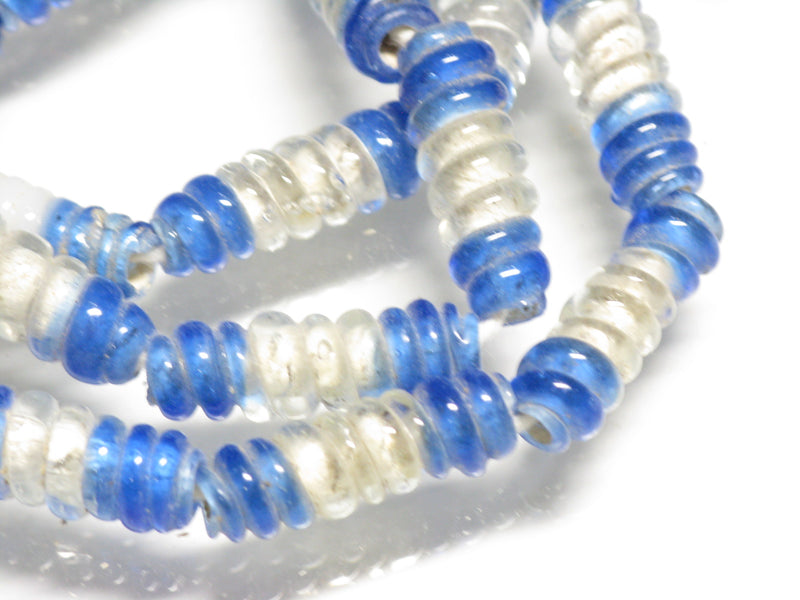 TOKO-BEADS AG135-35N Glass bead (strand) 6~8.5mm AG135-35N トゥイストビーズ（連） 6~8.5mm Asian bead & African bead  Handmade,Lampeork,bead,asia,india,ethnic,parts,accessory,beads とんぼ玉,ビーズ,トンボ玉,アジア,インド,エスニック,手作り,パーツ,アクセサリー