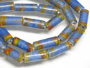 TOKO-BEADS AG137-03N Glass bead (Strand) 5.5~6mm AG137-03N チューブ型ジャワとんぼ玉（連） 5.5~6mm Asian bead & African bead  Handmade,Lampeork,bead,asia,india,ethnic,parts,accessory,beads とんぼ玉,ビーズ,トンボ玉,アジア,インド,エスニック,手作り,パーツ,アクセサリー