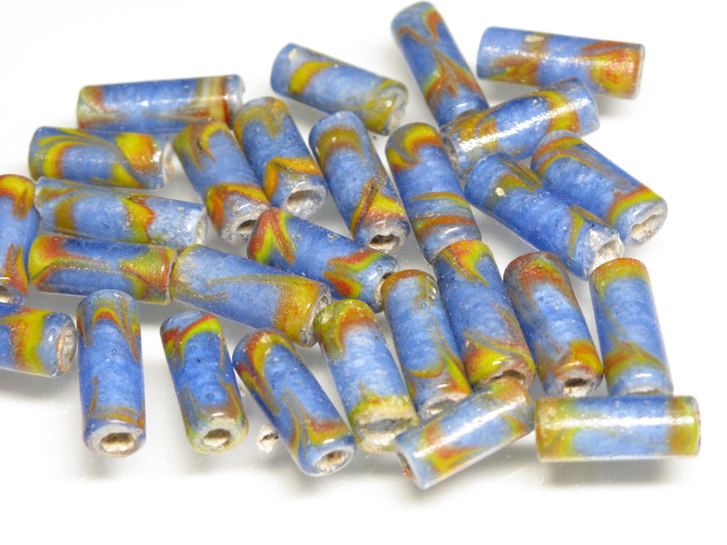 TOKO-BEADS AG137-03S Glass bead 5.5~6mm AG137-03S チューブ型ジャワとんぼ玉 5.5~6mm Asian bead & African bead  Handmade,Lampeork,bead,asia,india,ethnic,parts,accessory,beads とんぼ玉,ビーズ,トンボ玉,アジア,インド,エスニック,手作り,パーツ,アクセサリー